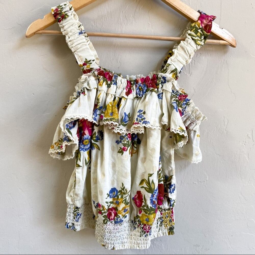 NWT House of Harlow 1960 Floral Off The Shoulder‎ Top - Picture 4 of 8
